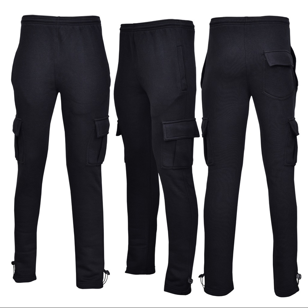 Fleece cargo pants